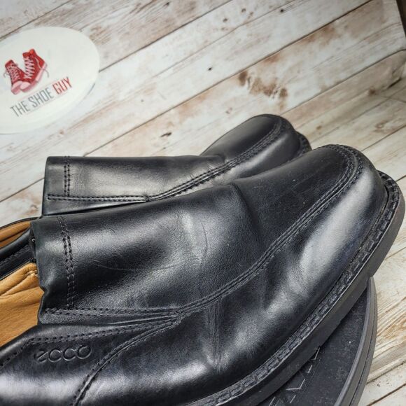 ECCO Seattle Loafers Men Size 11 Black Leather Comfort Slip On Shoes Extra Width main image 15